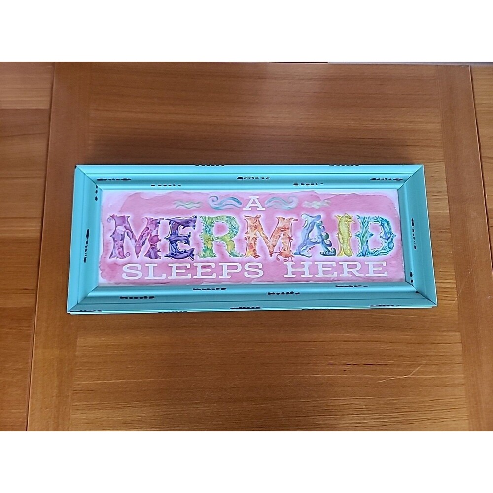 Hobby Lobby A Mermaid Lives Here Wall Art